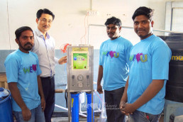 장길자 회장이 설립한 국제위러브유가 3월 9~14일, 인도 히마야트나가르 공립고등학교에 물탱크와 냉수기를 설치했다.
