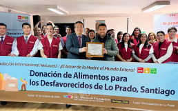 Chi viện thực phẩm cho 30 gia đình thuộc nhóm yếu thế  ở Santiago, Lo Prado, Chile