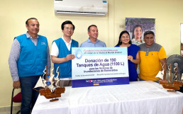 Chi viện 190 bồn chứa nước cho các khu vực bị thiệt hại do lũ lụt ở Esmeraldas, Ecuador